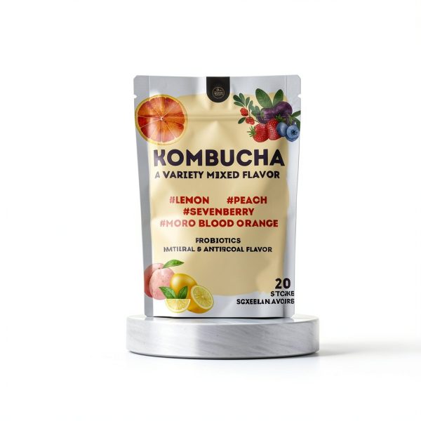 Kombucha Powder Stick by Plogmag Tea 20 Count-3