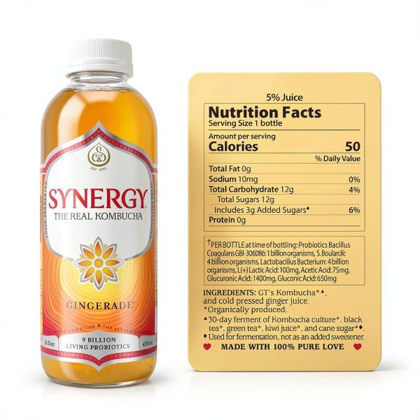 Kombucha Ginger Drink by GTs Living Foods-1