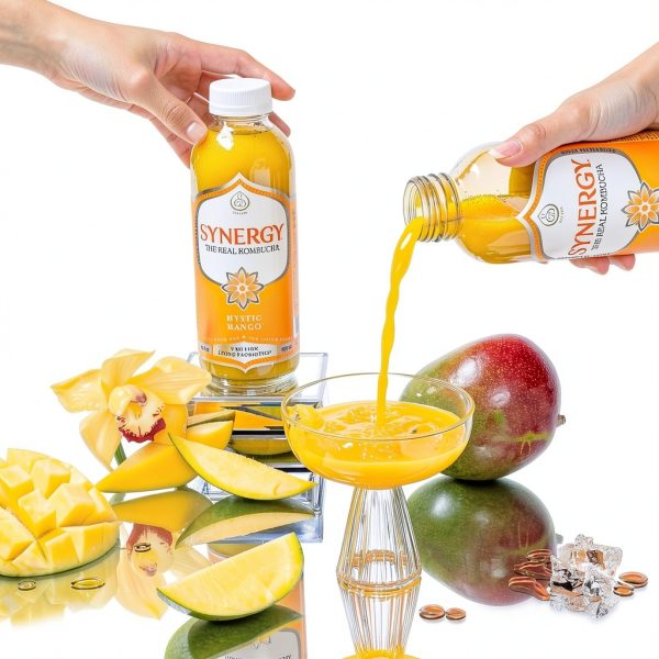 GTs Kombucha Mango Raw Probiotic Tea Gut Health Drink-5