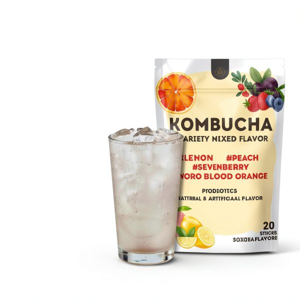 Kombucha Powder Stick by Plogmag Tea 20 Count-4