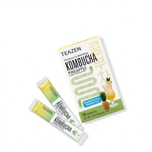 TEAZEN Kombucha Powder Tea Sugar Free Probiotic Drink-5