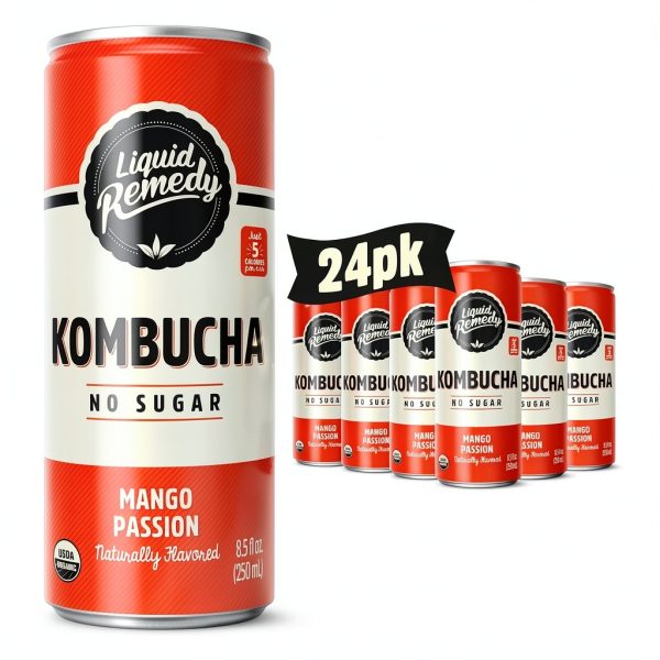 Liquid Remedy Mango Passion Kombucha Gut Health Drink-0