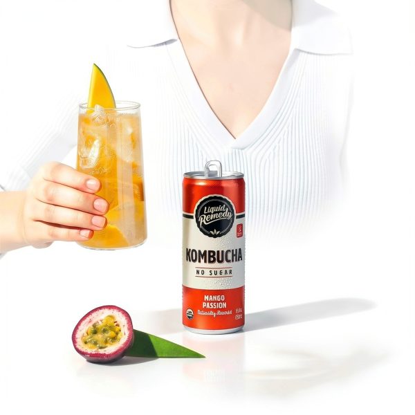 Liquid Remedy Mango Passion Kombucha Gut Health Drink-4