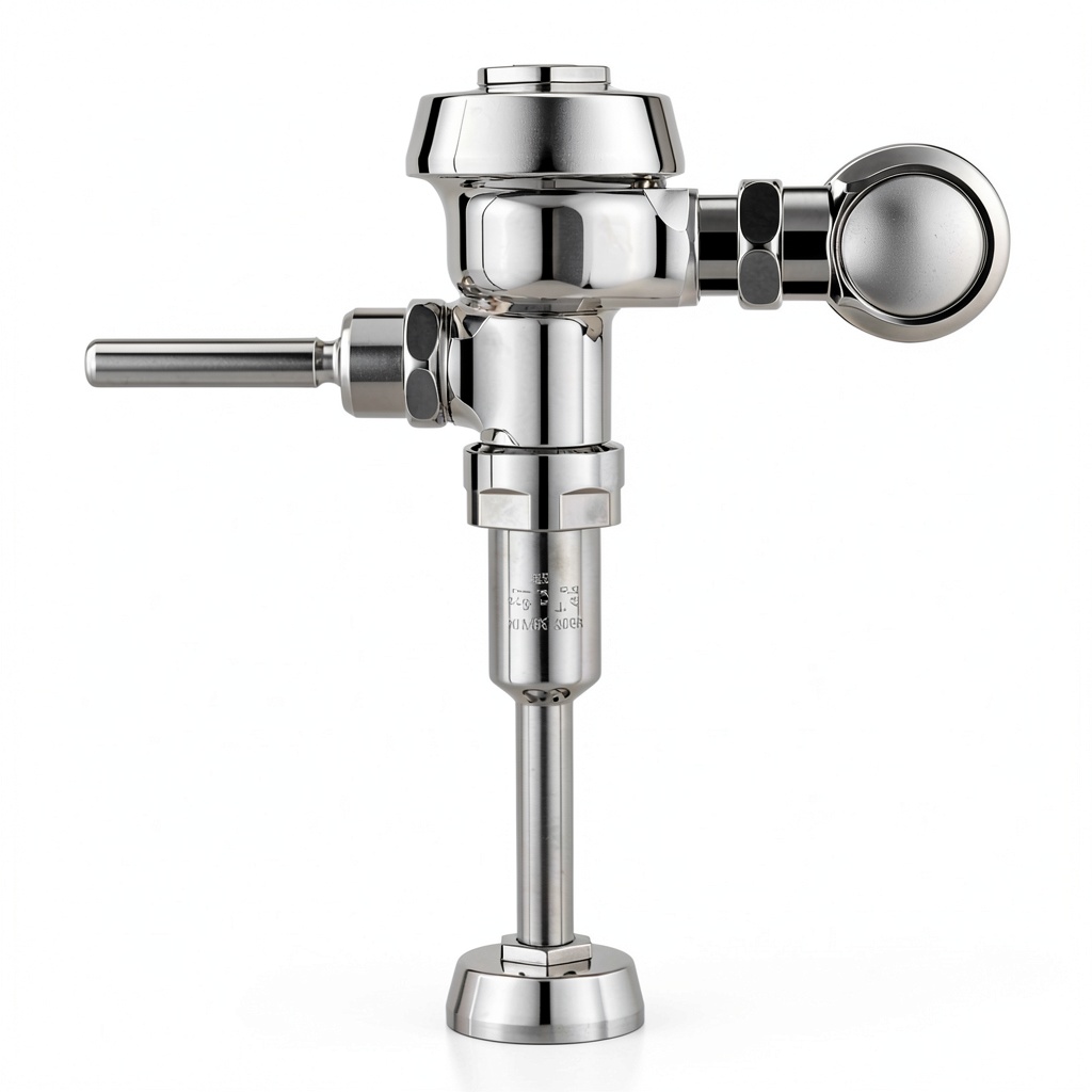 Installing Sloan Manual Flushometer in a commercial restroom