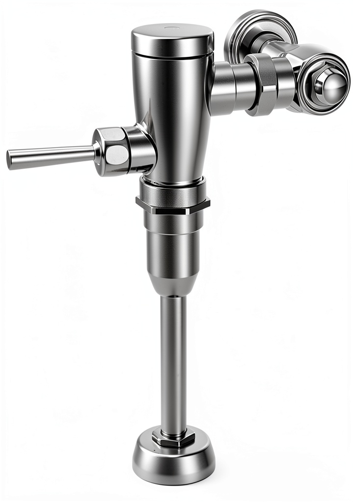 Moen urinal flush valve installed in a commercial restroom
