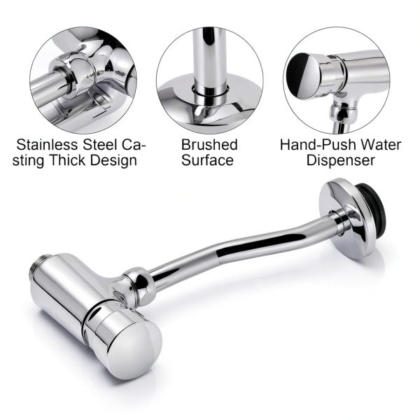 Ahdaskoo Copper Urinal Flush Valve Chrome-2