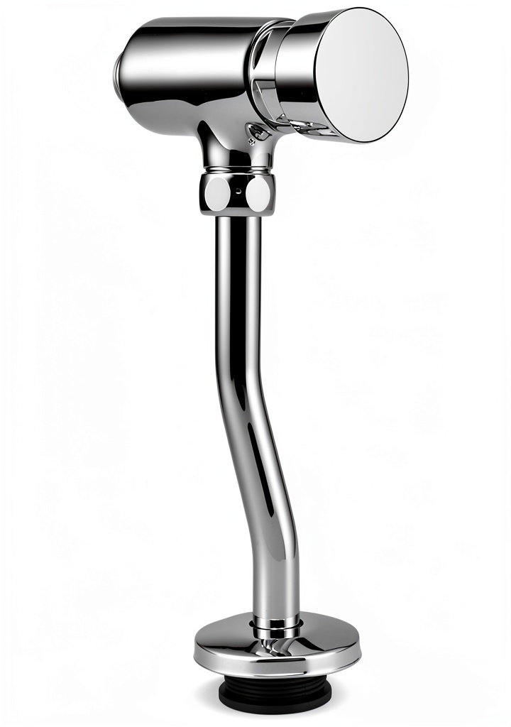 Ahdaskoo Copper Urinal Flush Valve Chrome on a wall-mounted installation