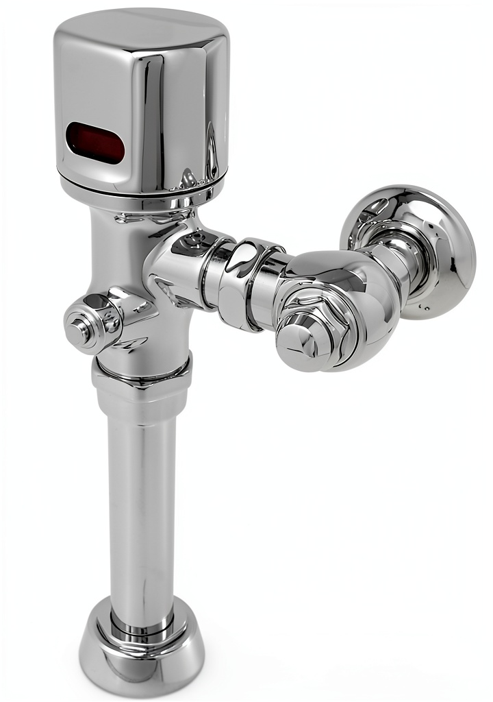 Hydrotek urinal flush valve installed in a commercial restroom