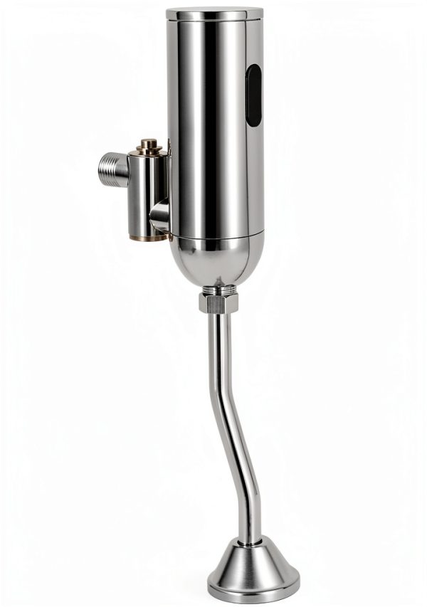 Urinal Flush Valve Lychee Light 9223-B White Brass 3 Port Sensor-0