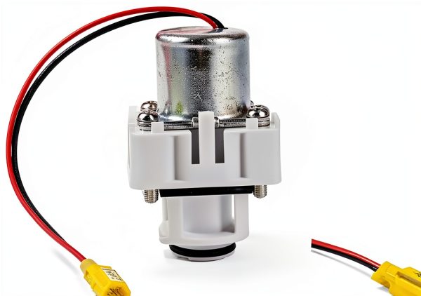 Lychee Light Yellow 2‑Port Solenoid Valve for Urinal Flusher 1.5in-2
