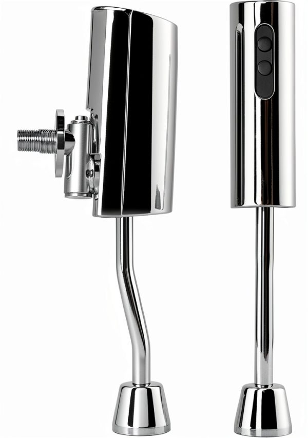 Yosoo Brass Urinal Flush Valve Wall Mounted 2‑Port Chrome 0.5in-3