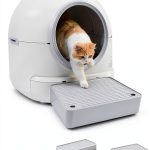 Adjustable Litter Box Step by Colewin 3‑Step Light Grey Cat Ramp-0