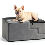 CCOZY KISS Dog Stairs 5 Tier Removable Wider Non Slip 23.6 H Grey-1